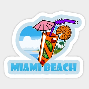 Miami beach Sticker